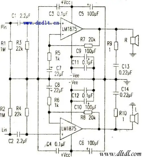 lm1875功放-汽车电子电路图-电子产品世界