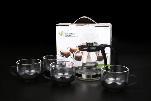 玻璃茶壶 泡茶壶五件套 高档玻璃茶具过滤功夫茶具花茶普洱茶