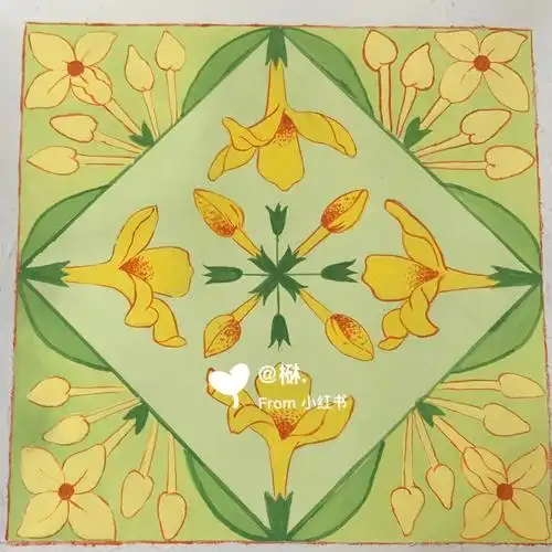 传统纹样适合纹样四方连续纹样带过程