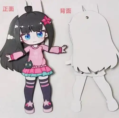 凹凸世界可动人偶可动纸片人凹凸世界凯莉安莉洁全身成品 a84-安莉洁