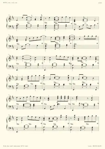 钢琴谱luckywandy版exo