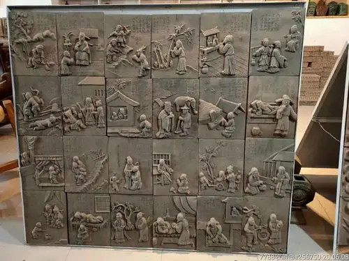 砖雕二十四孝图高浮雕人物故事