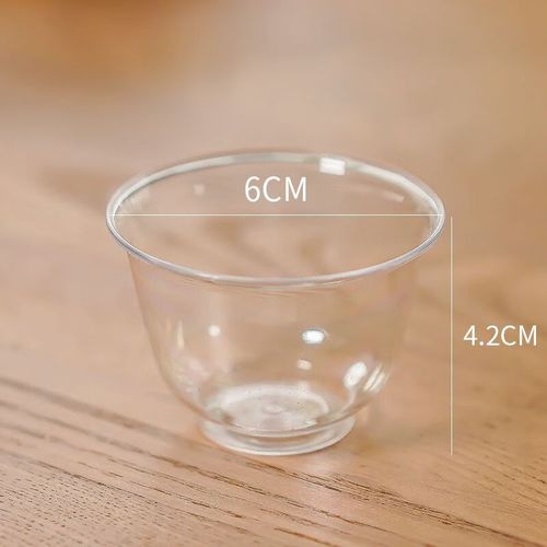 水晶杯一次性品茶杯航空小酒杯功夫茶杯特厚水杯子 60毫升小酒杯/36个