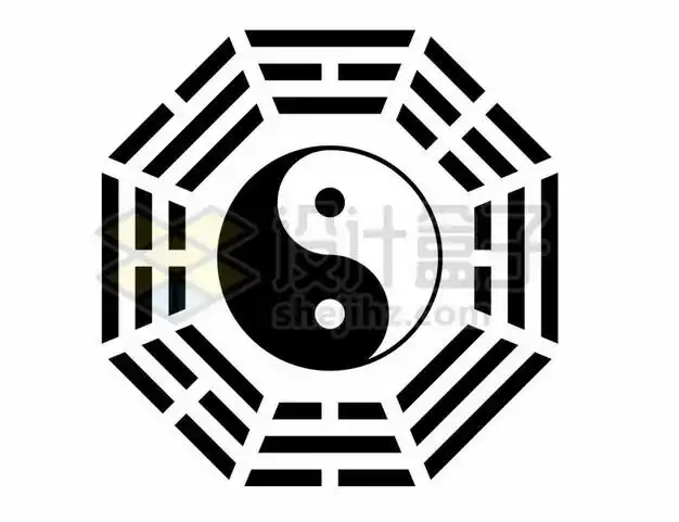阴阳鱼太极八卦图571104矢量图片免抠素材 标志logo-第1张