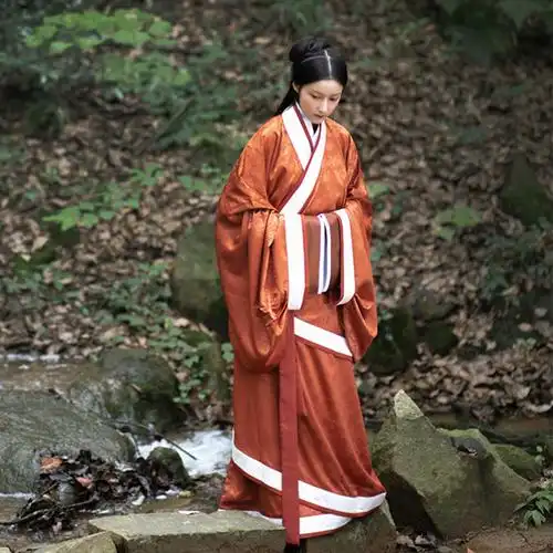 怀谷居秦伊双长曲裾短曲裾袍女款传统礼服改良汉服定制