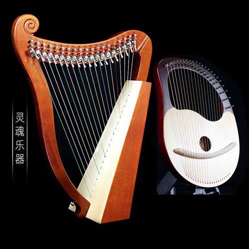 莱雅箜篌192326弦竖琴专业级弦谱教程道玩具包儿童容易上手的乐器