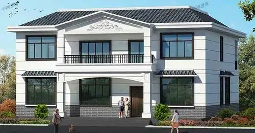 优美造型房子设计方案二层平面图 方案二:2019富贵二层农村新款别墅