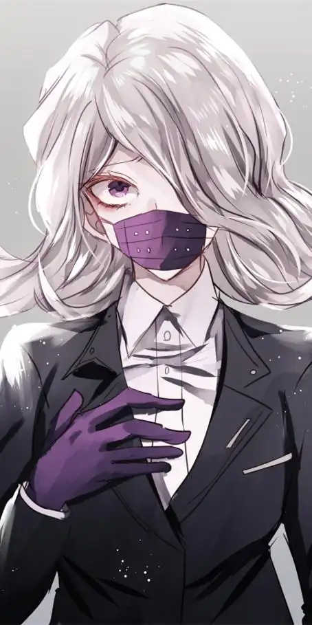 《弹丸论破》忌村静子,动漫全面屏壁纸,软弱又有点不善于表达