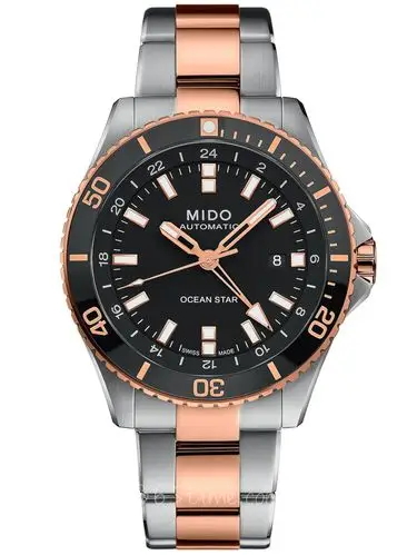 美度领航者系列双时区防水腕表m0266292205100