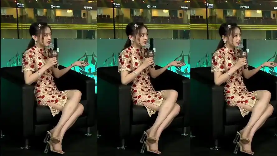 灵儿kpl解说灵儿美腿高清剪辑29