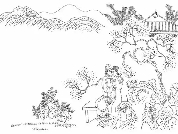 九溪十八涧配简笔画