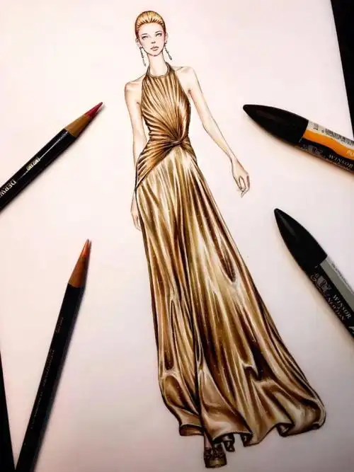 让我看到你们的双手～#马克笔时装画  #服装设计手绘  #服装效果图