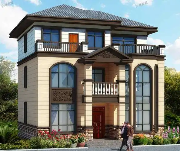 11x11.7米气派农村三层小洋楼