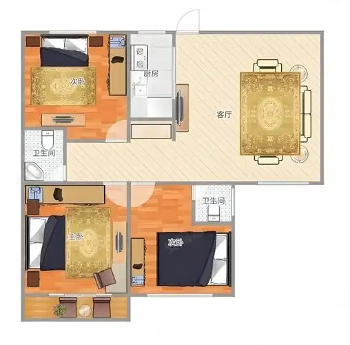 洛城悦轩旁中南世纪星城精装三室好楼层不挡光