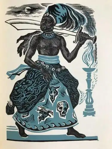 王尔德《莎乐美》 王尔德次子维维安·贺兰译本 frank martin版画插图