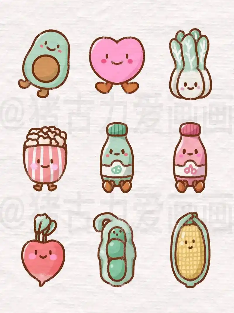 简笔画一分钟学会画超简单工仔简笔画