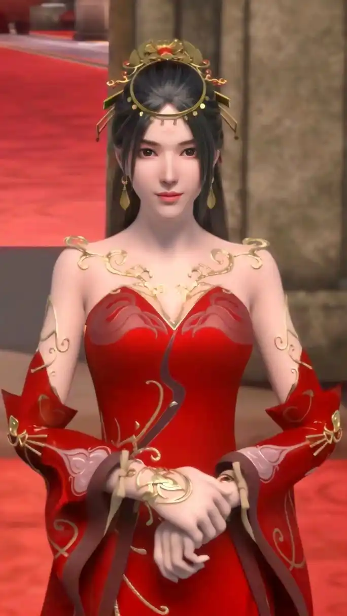 雪鹰领主# 余靖秋新娘装#国漫女神##新娘