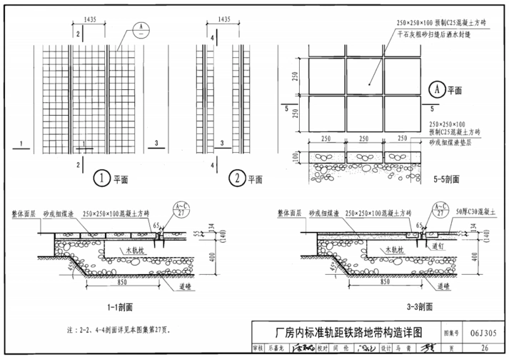 06j305重载地面轨道等特殊楼地面图集高清版pdf格式免费版