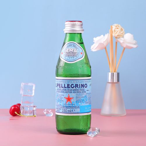 意大利圣培露天然矿泉水750ml12瓶规格选择充气型整箱饮用水