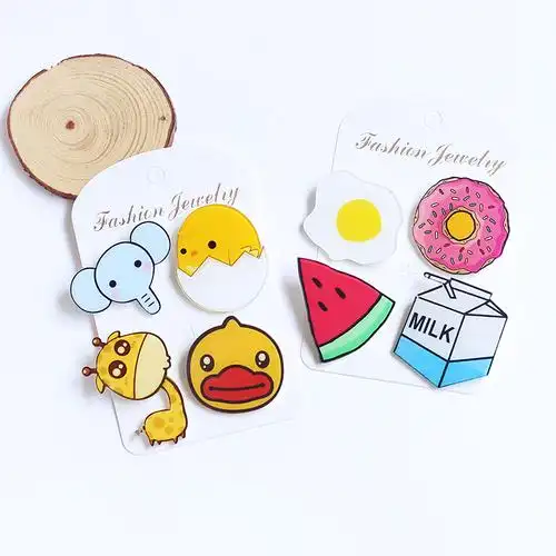 胸针可爱日系胸花水果动物卡通胸章书包别针徽章韩国女生情侣配饰