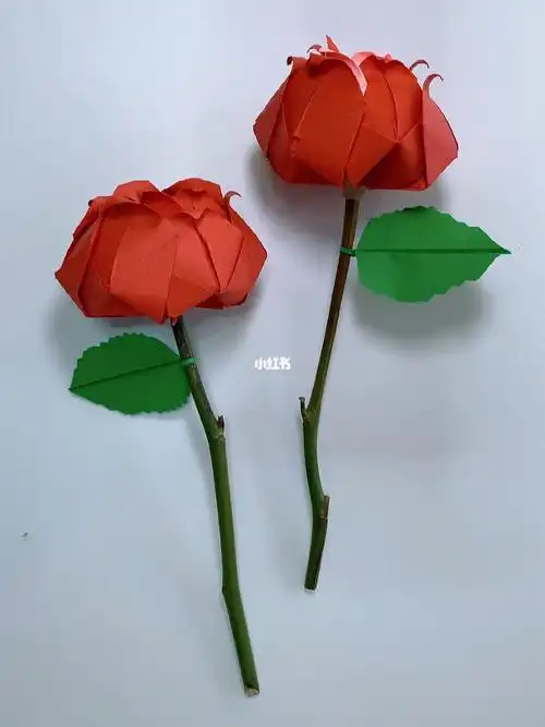 玫瑰花折纸教程