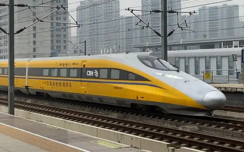 crh380aj高速跨越苏州北站