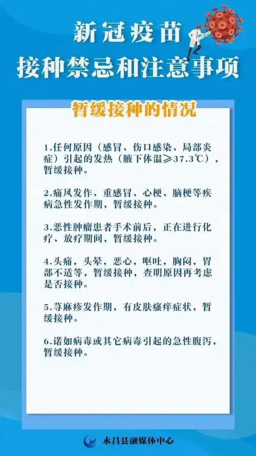 海报丨新冠疫苗接种禁忌和注意事项