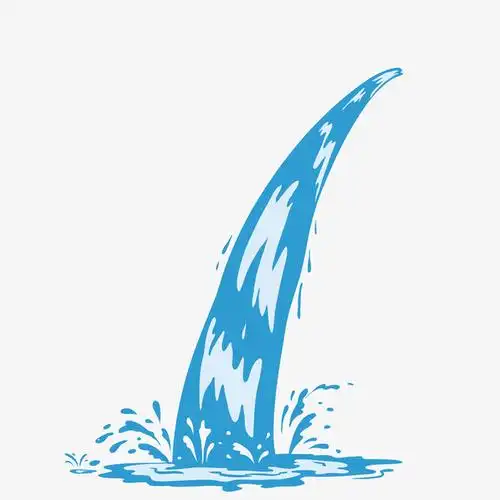 液态水流河水喷溅