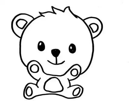 小熊简笔画画法步骤
