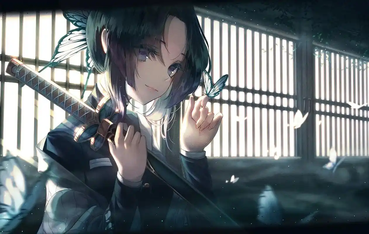 蝴蝶忍高清壁纸分享#鬼灭之刃 #胡蝶忍  - 抖音