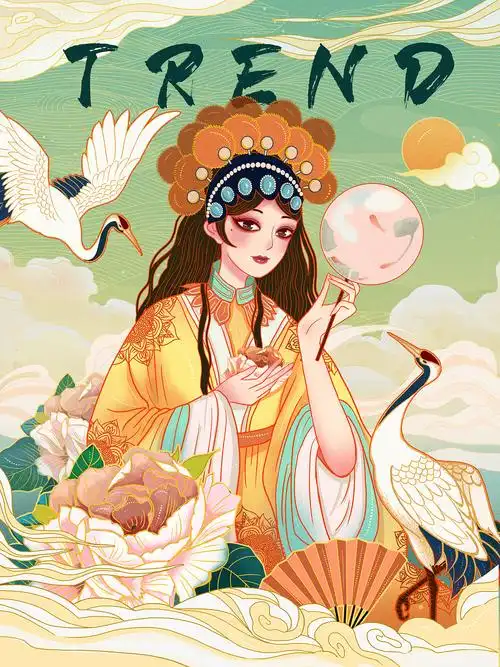 国潮戏曲京剧花旦