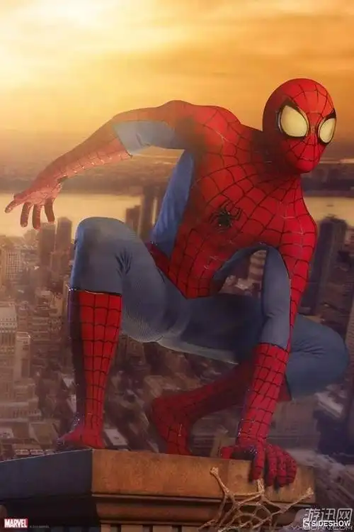 蜘蛛侠1/2雕塑公布 经典蹲姿造型,细节精致充满灵气