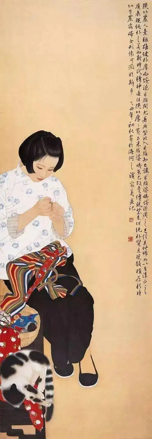 名画里的中国女性