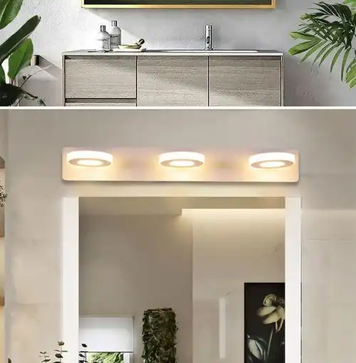 雷士照明浴室镜前灯led卫生间壁灯免打孔厕所洗漱台灯梳化灯北欧现代