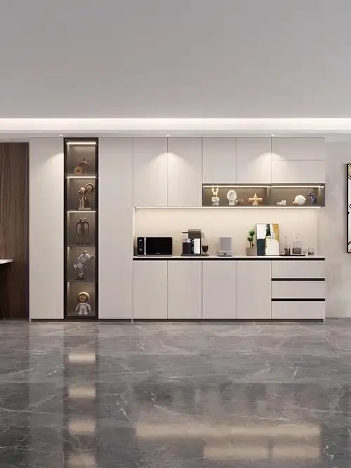 现代简约风餐边柜设计,客餐厅颜值的担当