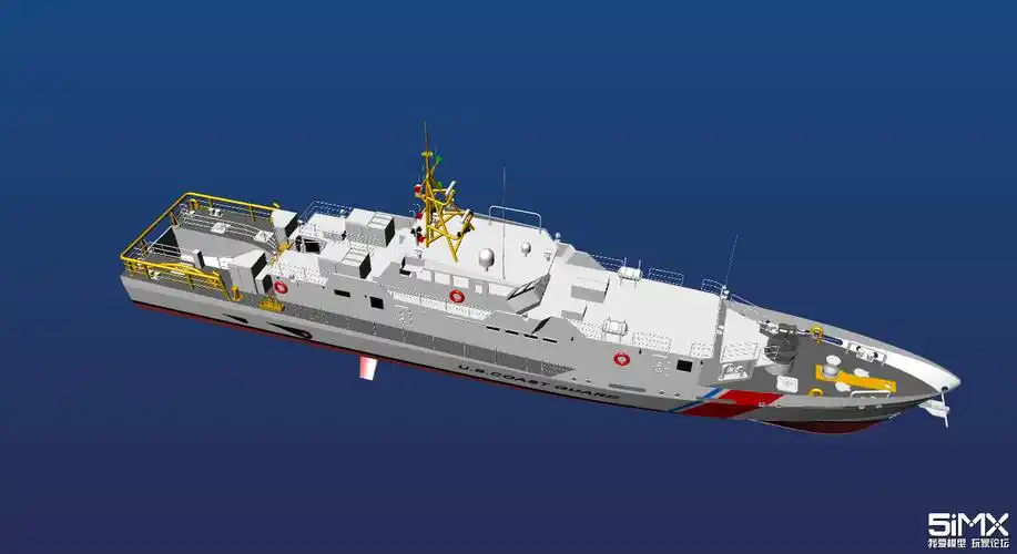 3d建模美国哨兵级巡逻艇