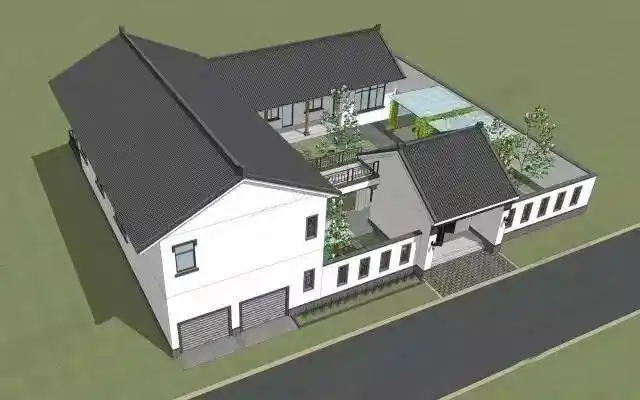 农村四合院图片大全,住中国人自己的别墅!