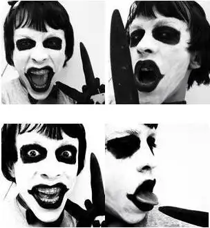 找一张qq头像 小丑脸 一半笑一半哭 跪求 !~谢!