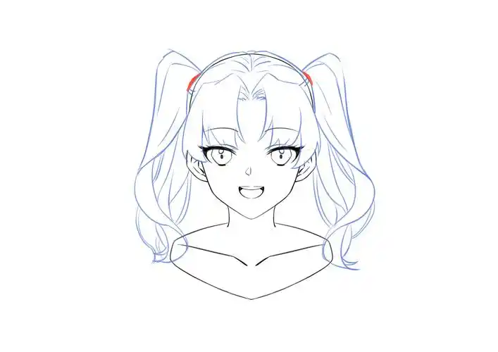 绘伴教程是心动啊教你一招get双马尾的画法