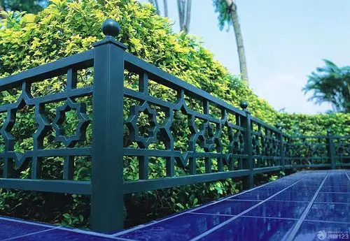 最新公园铁艺围栏图片_装修123效果图