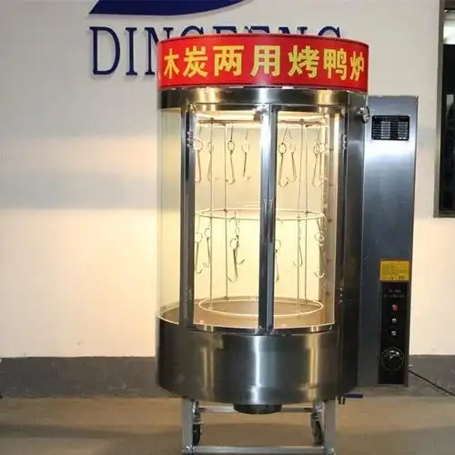 供应烤禽箱自动旋转烤鸭炉不锈钢自动烤鸭箱图片
