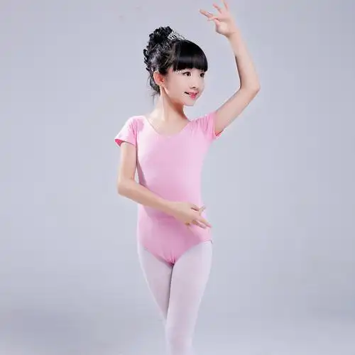 舞蹈服装女童练功服连体紧身衣