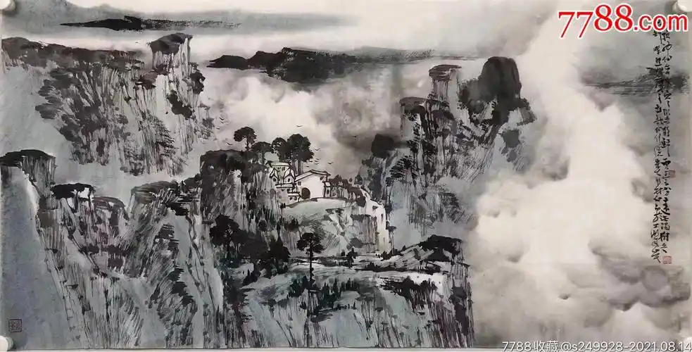 画作品价格多少钱一平尺_山水国画原作_作品欣赏_收藏价值_7788字画网