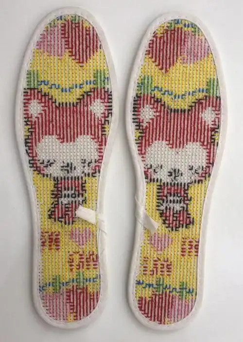 店主纯手工十字绣鞋垫成品鞋垫阿狸十字绣手工鞋垫