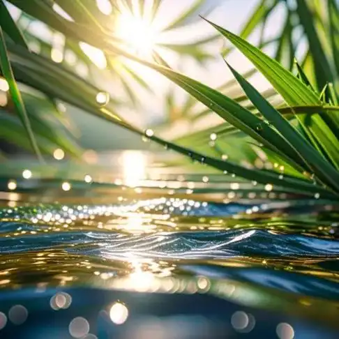 图文伙伴计划 一张超写实的照片,柯达,小溪水滴进入海洋 3 - 抖音