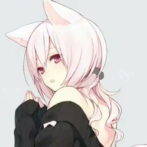 带猫耳朵的情侣动漫头像 动漫头像图片大全 -【爱个性】