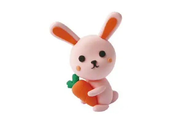 粘土手工简单小动物(好玩益智的超轻粘土手工教程——可爱小兔子)