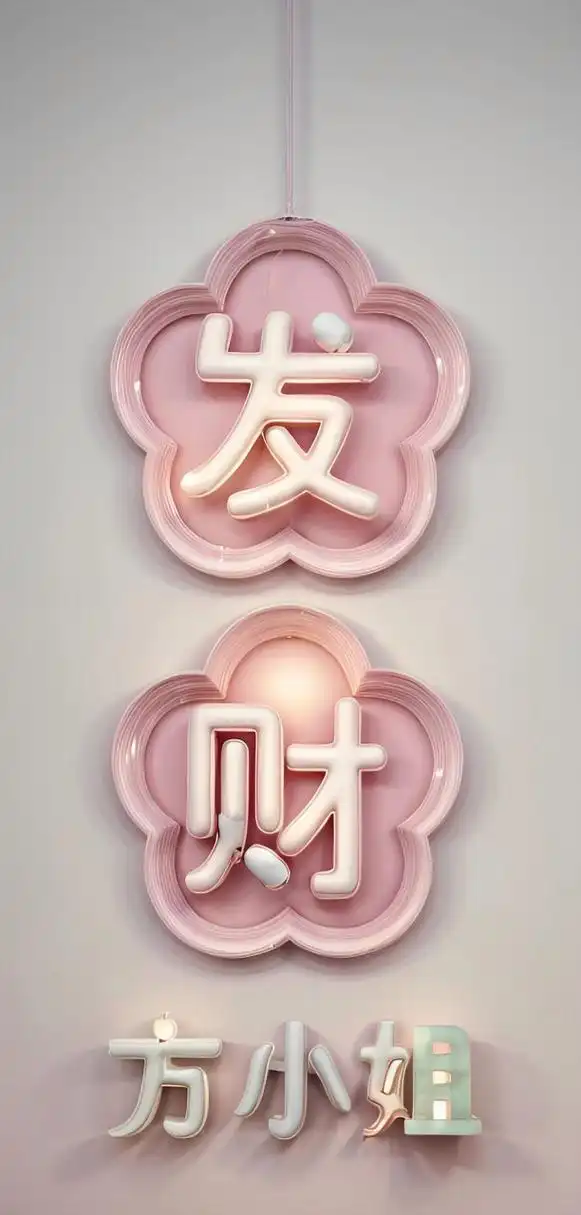 姓氏壁纸 发财 好运相伴 2024新年