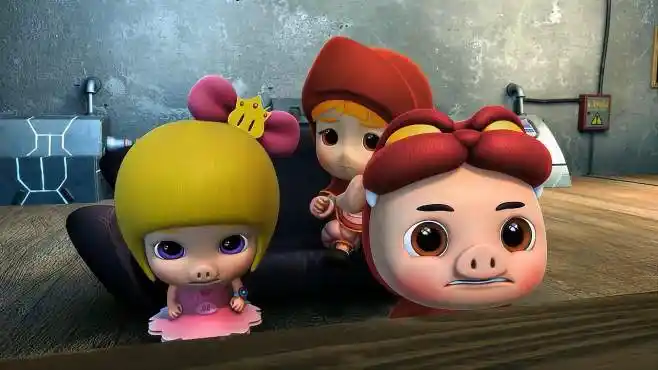 猪猪侠之百变联盟:猪猪侠查看糖果店监控!发现是贪吃兽偷走糖果