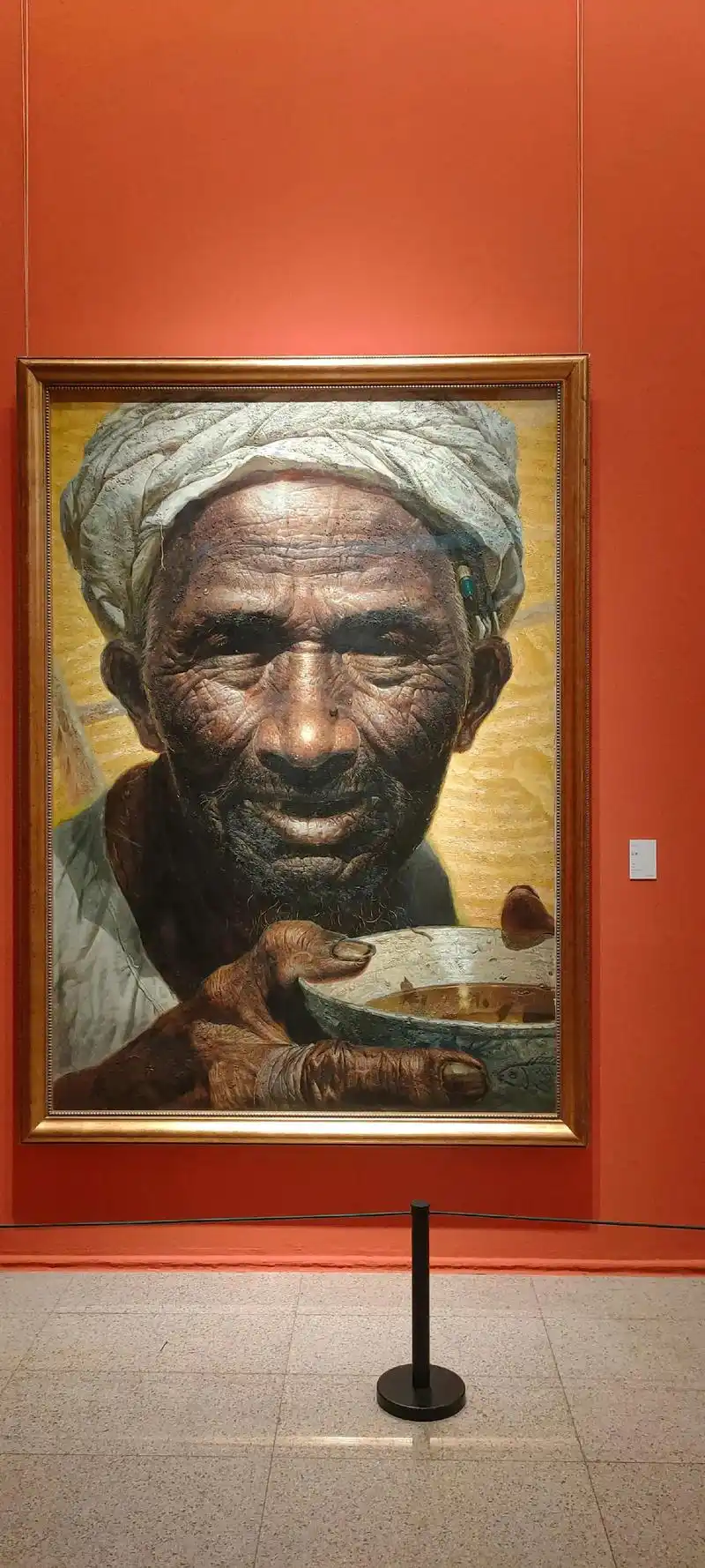 看到这幅画就明白 这趟来值了.#父亲 #父亲油画 #罗中立  - 抖音